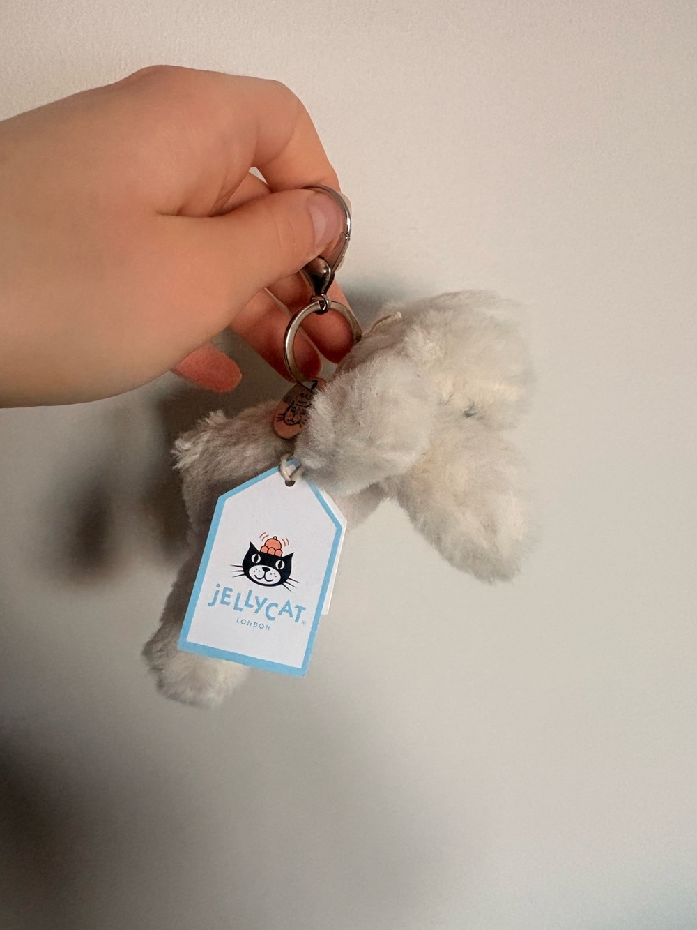 Jellycat Smudge Rabbit Bag Charm
